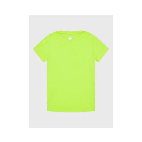 4F Funkčné tričko HJZ22-JTSMF001 Zelená Regular Fit