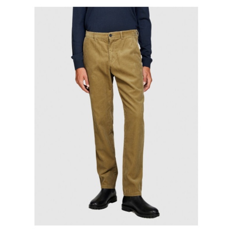 Sisley Chino nohavice 4SFRSF03D Béžová Regular Fit