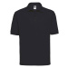 Men's Polycotton Polo Russell Black T-Shirt