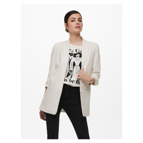 Cream women's blazer ONLY Elly - Women's