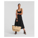 Sukňa Karl Lagerfeld Embroidery Skirt Čierna