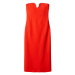 MANGO Kokteilové šaty 'BELLI'  ohnivo červená / strieborná