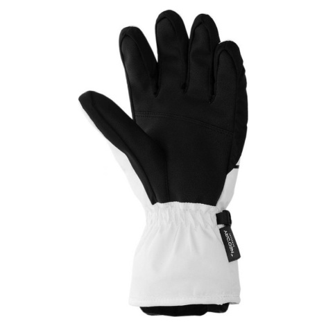 Dámske lyžiarske rukavice 4F H4Z22-RED002 biele Bílá