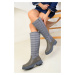 Soho Women's Gray Boots 18564