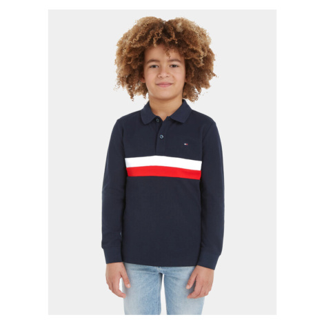 Tommy Hilfiger Polokošeľa Corporate Colorblock KB0KB08656 Tmavomodrá Regular Fit