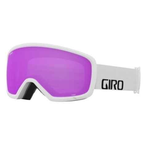 Detské lyžiarske okuliare Giro Stomp White Wordmark Amber Pink Farba: biela