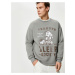 Koton Snoopy Crew Neck Sweat Comfortable Cut Licensed Printed