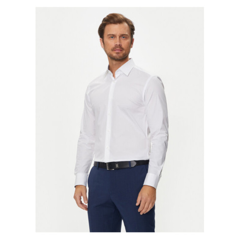 Boss Košeľa H-Hank 50519859 Biela Slim Fit Hugo Boss