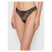 Calvin Klein Underwear Stringové nohavičky 000QF6397E Čierna