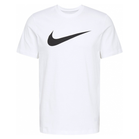 Nike Sportswear Tričko 'Swoosh'  čierna / šedobiela