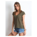 Dámske khaki tričko RV-TS-4839.21P-khaki