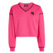 Mikina Karl Lagerfeld Ikonik 2.0 Cropped Sweatshirt Cabaret Pink