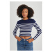 DEFACTO Slim Fit Striped Crew Neck Sweater