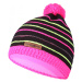 Kids beanie HUSKY Cap 34 black/neon pink
