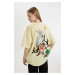 DEFACTO Cool Looney Tunes Oversize Fit Crew Neck Short Sleeve T-Shirt