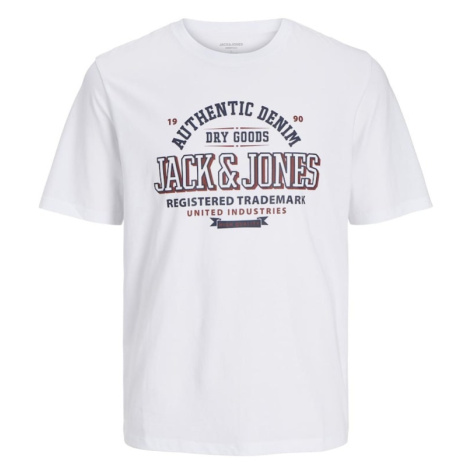 JACK &amp; JONES MINI Tričko  červená / čierna / biela