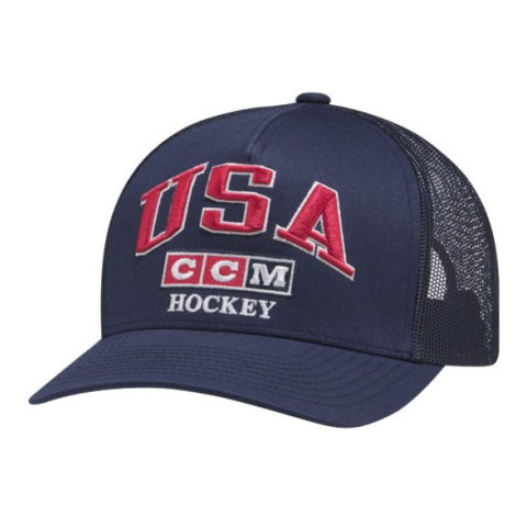 Hokejové reprezentácie čiapka baseballová šiltovka USA CCM Meshback Trucker