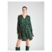 Compania Fantastica Šaty  zelená / svetloružová