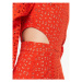 MICHAEL Michael Kors Každodenné šaty MS381M68BK Oranžová Regular Fit