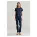 DŽÍNSY GANT SLIM SUPER STRETCH JEANS DARK BLUE BROKEN IN