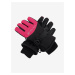Ružovo-čierne dievčenské rukavice s membránou PTX ALPINE PRE Lordo