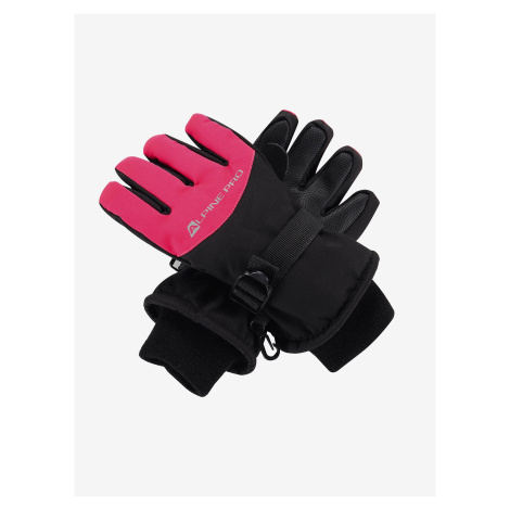 Ružovo-čierne dievčenské rukavice s membránou PTX ALPINE PRE Lordo ALPINE PRO