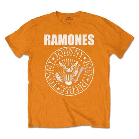 Ramones tričko Presidential Seal Oranžová