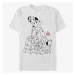 Queens Disney Classics 101 Dalmatians - Dog Pile Unisex T-Shirt White