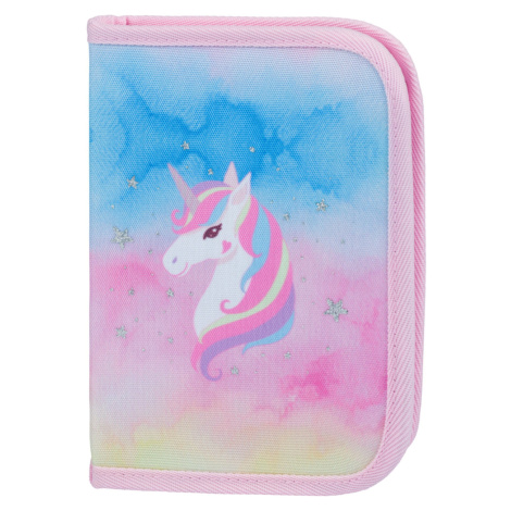 BAAGL Školský peračník jednoposchodový Rainbow Unicorn