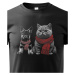 Roztomilé detské tričko s potlačou psíka a mačky - skvelé detské tričko
