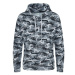 Just Hoods Pánska mikina s kapucňou JH014 Grey Camo