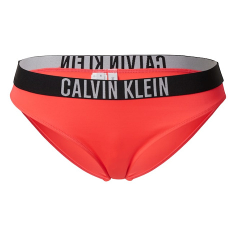 Calvin Klein Swimwear Bikinové nohavičky  sivá / červená / čierna