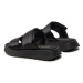 Calvin Klein Jeans Šľapky Slide Double Strap Sandal Dc YW0YW01355 Čierna