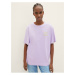 Svetlo fialové dámske oversize tričko Tom Tailor Denim