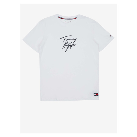 biele chlapčenské tričko Tommy Hilfiger SS TEE