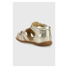 Detské kožené sandále Pom D'api zlatá farba