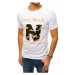 White men's T-shirt RX4337 with print