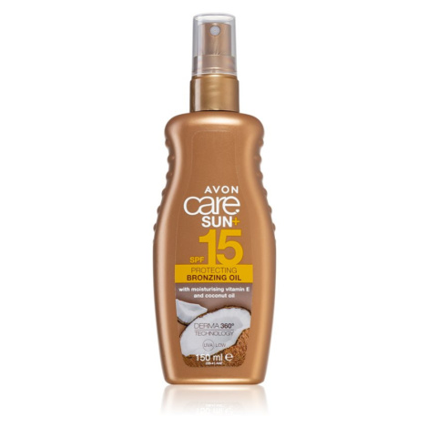 Avon Care Sun + Bronze ochranný suchý olej na opaľovanie SPF 15