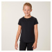 Dievčenské priedušné tričko S500 na cvičenie čierne