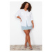 Trendyol Curve White Woven Tunic