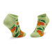 Zooksy Súprava 2 párov kotníkových ponožiek unisex Mixtury Pomarańczowe Zelená