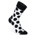 Čierno-biele ponožky Dot Socks