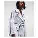 Kabát Karl Lagerfeld Kl Embroidered Lace Coat Biela