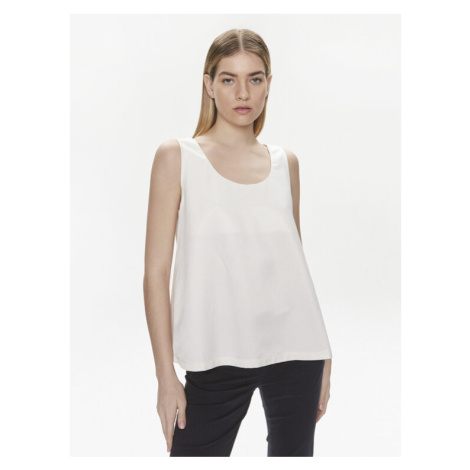 United Colors Of Benetton Top 5XONDQ06Z Écru Relaxed Fit