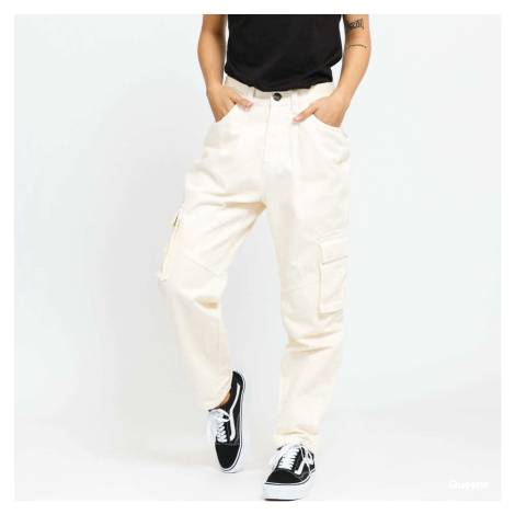 Kalhoty Urban Classics Ladies Ballon Fit Cargo Twill Pants Creamy