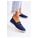 Women's Fabric Sneakers Slip-On navy blue Lilis