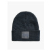 Koton Basic Knit Beanie Hat with Motto and Label Printed Fold Detail.