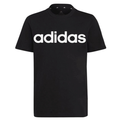 adidas U LIN TEE Chlapčenské tričko, čierna, veľkosť
