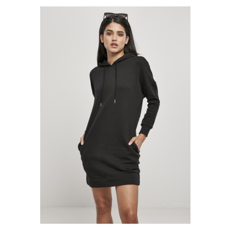 Women's Organic Oversized Terry Hooded Dress Black Urban Classics