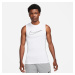 Nike Pro Dri-FIT Tight Fit Sleeveless Top White - Pánske - Tričko Nike - Biele - DD1988-100